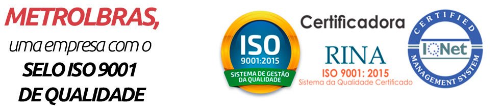 Metrolbras, uma empresa com o selo ISO 9001 de qualidade - Membro da federação CISQ - RINA ISO 9001:2008